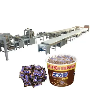 Automatic Multiple Candy Bar Corn Bar (snickers) Production Line With Chocolate Enrobing thumbnail-1