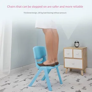 Wholesale of Children's Chairs, Plastic Thickened Kindergarten Backrest Chairs, Learning Chairs for Primary School Students, Small Stools for Home Early Education, Manufacturers thumbnail-2