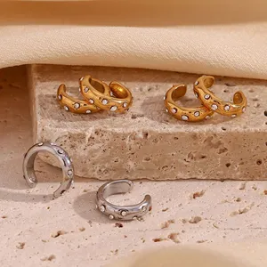 For Boutique: Stainless Steel Earrings Set, Hypoallergenic, 12 Pairs, Wholesale Price thumbnail-2