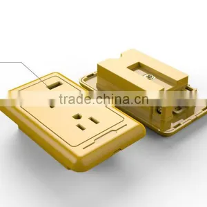 FCC Listed Over Voltage/current Protection IC 3 Pin Double Socket/US Power Socket/3 Pin America Female Socket thumbnail-2