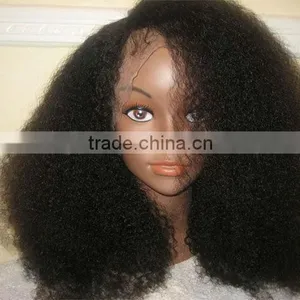 Black Big Wavy Synthetic Hair Wig Full Lace Wig Lace Front Wig Hair Product Wigs thumbnail-4