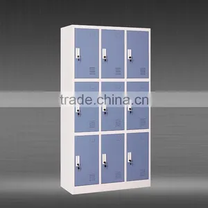Factory Price Gym Locker Metal Storage Cabinet 9 Door Locker thumbnail-1