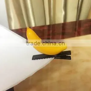 China Most Fashion Funny Plastic Fruit Alligator Bean Sprout Hair Clip thumbnail-6