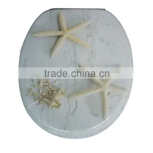 PP Soft Close Glitter Resin Toilet Seat Cover thumbnail-1