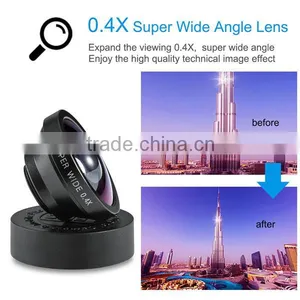 Smart Phone Lens Clip 3-in-1 0.67x Wide Angle & 10x Macro Lens & 180 Degree Fisheye Lens thumbnail-2