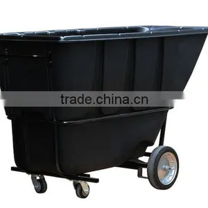 Tilt Truck, 1 Cu. Yd. Volume Capacity, 1200 Lb. Load Capacity, Heavy-Duty Forkliftable Hopper Type thumbnail-3