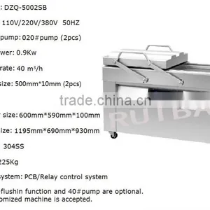 High Stability Strong Cover Two Chambers Vacuum Sealer and Packer for Food and Non-food thumbnail-3