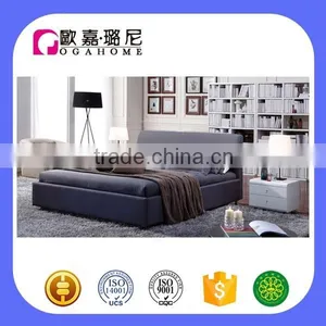 Latest Design Upholstered King Size Queen Bed for Bed Room Furniture thumbnail-2