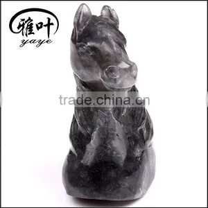 Bulk Customized Carving Unicorn Statue Feng Shui Crafts Natural Stone Carved Figurine Chakra Carving Decoration Gift thumbnail-3