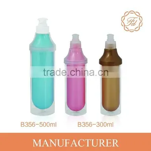 300ml 500ml Lotion Pump Bottle Cosmetic Bottle With Clear Outer Case Special Design thumbnail-1