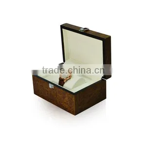 Custom Logo Printed Personalized Luxury Glossy Single Wood Watch Box thumbnail-3