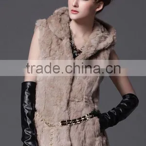 Long Rabbit Fur Vest thumbnail-1