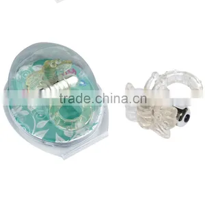 Butterfly Vibrating Electric Cock Ring , Ejaculation Delay Vibrating Ring thumbnail-3