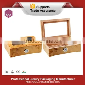 High Quality Luxury Customized Wooden Lacquer Cigar Box thumbnail-5