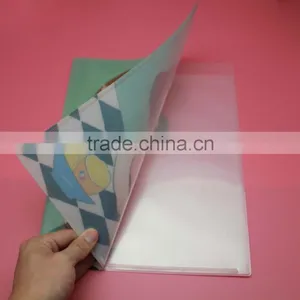 Lovely Girl Design A4 Plastic pp Folding Foldable File Folder l Shape File Folder Plastic Expandable File Folders With Pocket thumbnail-4