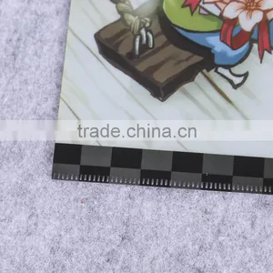 Full Color Printing Single Page Plastic pp Foldable File Holder l Shape File Folder Sheet Protector Folder thumbnail-4