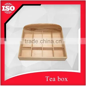 Hot Sale Wooden Tea Box With 12 Compartments thumbnail-1