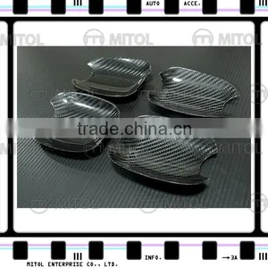 For Subaru WRX 2014- Carbon Fiber Car Door Handle Insert Door Handle Shell thumbnail-1