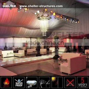 Big Cheap Party Tent With Clear Roof and PVC Glass Side Walls thumbnail-4