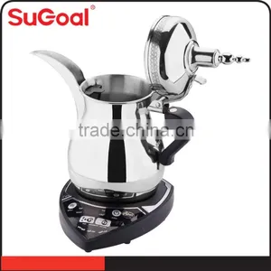 304 Stainless Steel Body Time Presetting Dallah Coffee Pot thumbnail-1