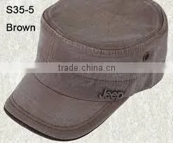 Washed Military Cap With Fashion Decoration thumbnail-1