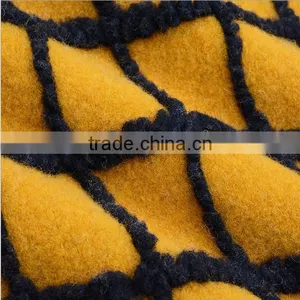 Bright Yellow Checks Jacquard Wool Acrylic Blend Fabric for Coat thumbnail-6