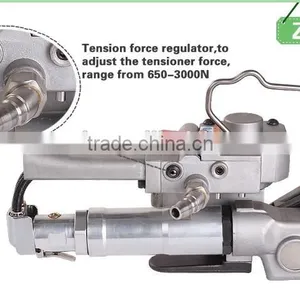 XQD-19 Pneumatic Plastic PP PET Strapping Packing Machine on Marble Panel Block Packing thumbnail-2