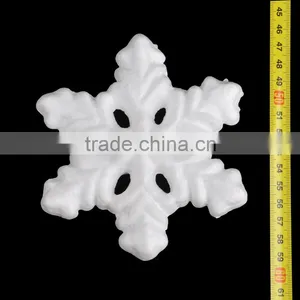 130mm White Polystyrene Christmas Decoration Snowflake thumbnail-1