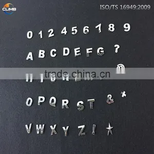 3d Stickers Chrome Car Custom Single Letters Car Emblem thumbnail-5