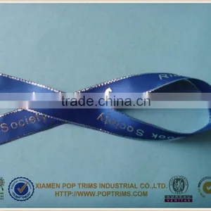 Silver Foil Printed Satin Ribbon With Horse Design thumbnail-1