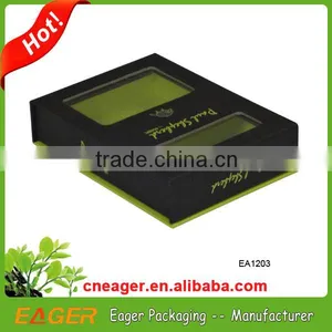 Factory Directly Wholesale Paper Box With Window, Hot Sale Black Paper Box thumbnail-1