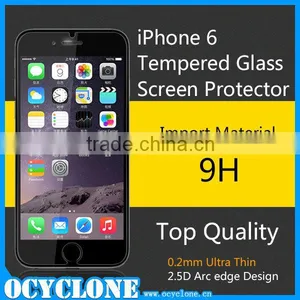 0.2mm Ultra Thin Anti-Fingerprint & Smudge Tempered Glass Protector for IPhone 6 thumbnail-1