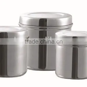 MK03-719 Hospital Surgical Medical Stainless Steel Medical Hollow Ware Instruments Sterilization Tray Ointment Jar thumbnail-1