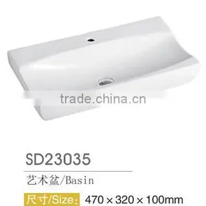 Factory Price Square Fancy Solid Surface Above Counter Art Basin thumbnail-2