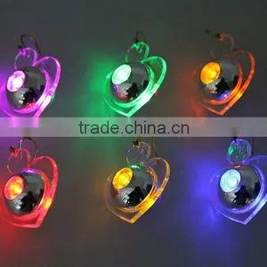 Party Favour Decoration Colorful Charming Heart LED Stud Earrings thumbnail-4