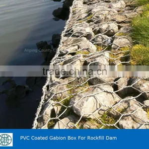 PVC Coated Hexagonal Gabion Mesh For Rockfill Dam thumbnail-5