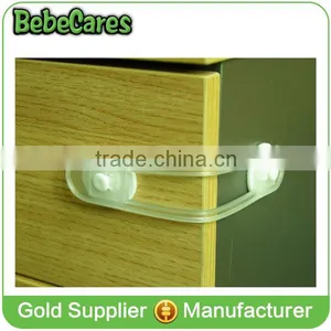 White Multifunctional Latches Plastic Drawer Lock thumbnail-2