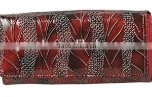 New Style Fashion Red Long Leather Wallet for Woman thumbnail-1