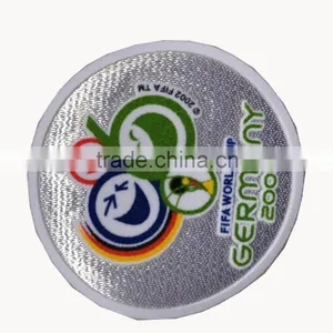 Iron on Patches Wholesale Flocking Heat Transfers for Clothing Self-weeding Transfer Badge for Soccer Jersey thumbnail-1