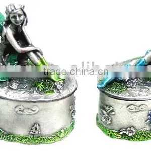 Pewter Fairy Shaped Jewelry Boxes thumbnail-1