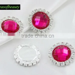 Wholesale Deep Pink Rhinestone Embellishment for Children` Hat thumbnail-1