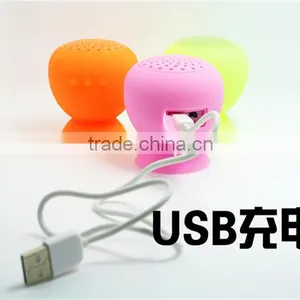 Mini Mushroom Wireless Bluetooth Speaker Waterproof Silicone Sucker Hands Free Speakers For Apple & Android Devices PC Computer thumbnail-5