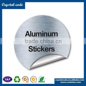 OEM Design Non Toxic Hygienic Silk Screen Printing Aluminum Foil Sticker thumbnail-2