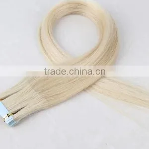 Grade AAAA Pu Tape Hair Extension Virgin Human Remy Hair Extension Peruvian Hair thumbnail-1