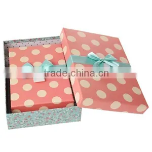 Lovely Bow With Spot Printing Paper Gift Box thumbnail-2