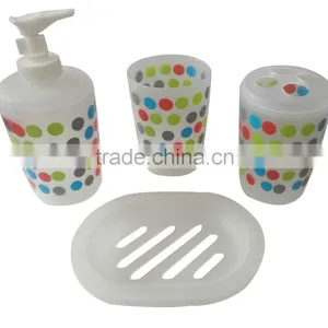 Colourful pp Material Plastic Complete Bathroom Sets thumbnail-5