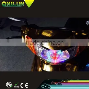 U10 12-80V 10W 1500lm LED Motor Van Driving Headlight Lamp With Red Devil Eye thumbnail-3