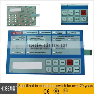Custom Electrical Circuits Membrane Switch and Film Keypad With Embossed Rount Metal Snap Dome and 3M Adhesive thumbnail-4