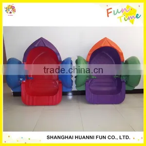 Inflatable Swimming Pool Paddle Boat Lake Toys Kids Hand Power Pedal Boats thumbnail-2