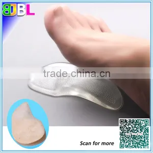 Foot Orthotic Cushioned Arch Support Insole , Foot Care Massage Gel Arch Protector. thumbnail-1